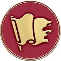 Golden Flag Badge - logo - High Resolution PNG