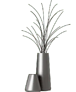 Metal Vase - metal - High Resolution PNG