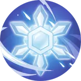 Ice Crystal Badge - snowflake - Transparent Layer PNG