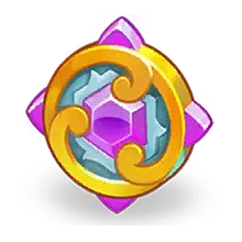 Purple Crystal Badge - decorative - High Resolution PNG