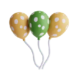 Colorful Balloons - toy - High Quality PNG