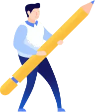 Man with Giant Pencil - person - High Resolution PNG