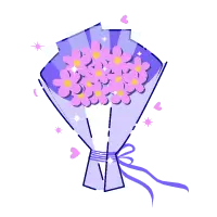 Bouquet - ribbon - gift - No Watermark PNG