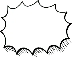 Explosion Shape Border - irregular - High Resolution PNG