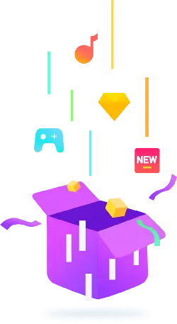 Surprise Box - music - Transparent Layer PNG