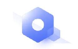 Blue Hexagon Logo - graphic - Transparent Layer PNG