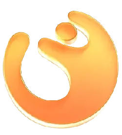 Orange Abstract Shape - art - No Background PNG