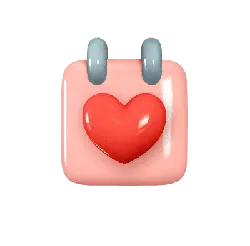 Heart Calendar Icon - icon - Transparent Background PNG