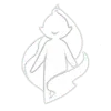 Little Fairy - line art - No Watermark PNG