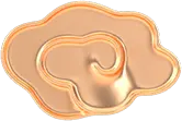 Bronze Spiral Decorative Object - spiral - Transparent Background PNG