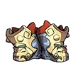 Double-headed Dragon - red - High Resolution PNG