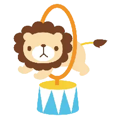 Lion Jumping Through Ring - lion - Lossless PNG