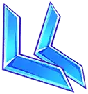 Blue Arrow Logo - geometric - PNG