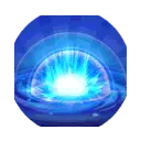 Blue Energy Sphere - High Resolution PNG