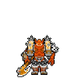 Flame Warrior - pixel - Free PNG