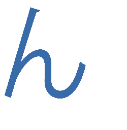 Letter h - little blue - No Background PNG