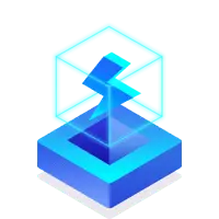 Blue Cube Lightning Logo - technology - Free Download PNG