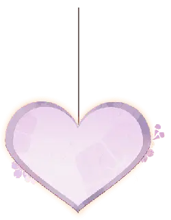 Heart Decoration - purple - Lossless PNG