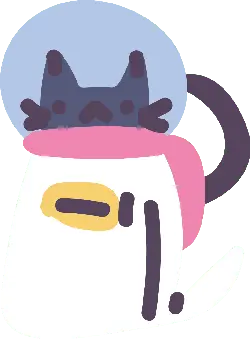 Cat with Helmet - cartoon - High Resolution PNG