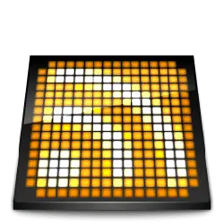 Orange Pixel Pattern - pixel art - Transparent Layer PNG