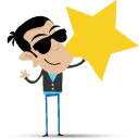 Cartoon Character with Sunglasses - Trending PNG