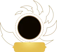 Sun Emblem - golden - No Watermark PNG