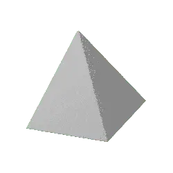Pyramid - gray - Transparent Background PNG