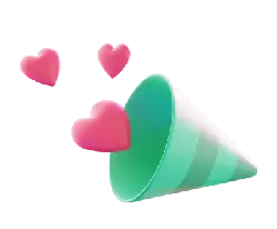 Heart Confetti - party - No Watermark PNG