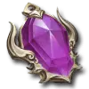 Purple Crystal Pendant - ornament - No Watermark PNG