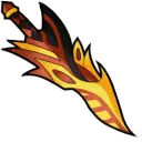 Flaming Sword - weapon - Transparent Background PNG