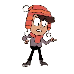 Cartoon Character with Red Hat - snowman - PNG Images