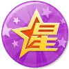 Star Badge - purple - Transparent Background PNG