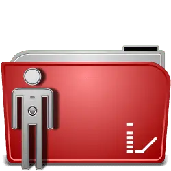 Red Folder Icon - folder - No Background PNG