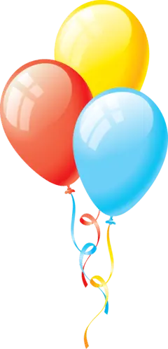 Colored Balloons - holiday - decoration - High Resolution PNG