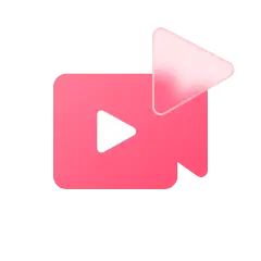 Video Player Icon - pink - Transparent Layer PNG