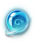 Blue Crystal Ball - glowing - High Resolution PNG