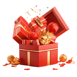 Gift Box - red - gift - Transparent Background PNG