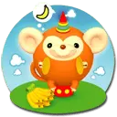Monkey with Hat - party - Transparent Background PNG