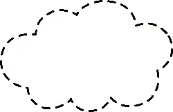 Cloud - outline - simple shape - High Resolution PNG