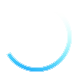 Blue Arc Line - tech feel - High Resolution PNG