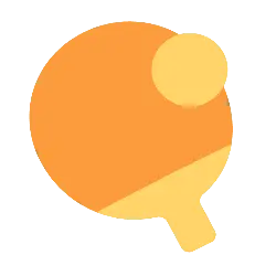 Table Tennis Paddle and Ball - game - Free PNG