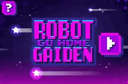 Robot Go Home - pixel art - No Watermark PNG
