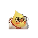 Chicken with Glasses - cute - PNG Images