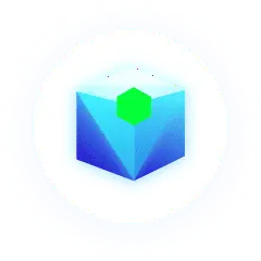 Blue Cube - minimalist design - Lossless PNG