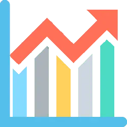 Upward Arrow Bar Chart - chart - High Resolution PNG
