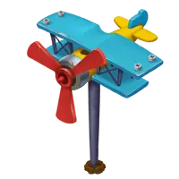 Toy Plane - red - Free PNG
