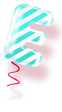 Balloon Letter E - party - PNG