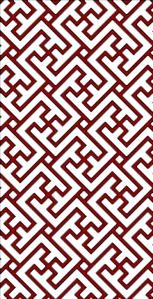 Red Maze Pattern - Trending PNG