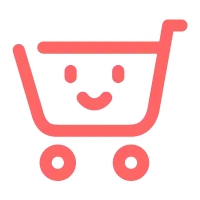 Smiling Shopping Cart - icon - Free PNG
