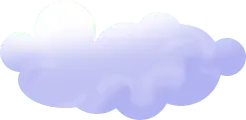 Cloud - cartoon - purple - Free PNG